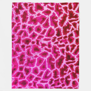 Roze Giraffe afdrukken Fleece Deken