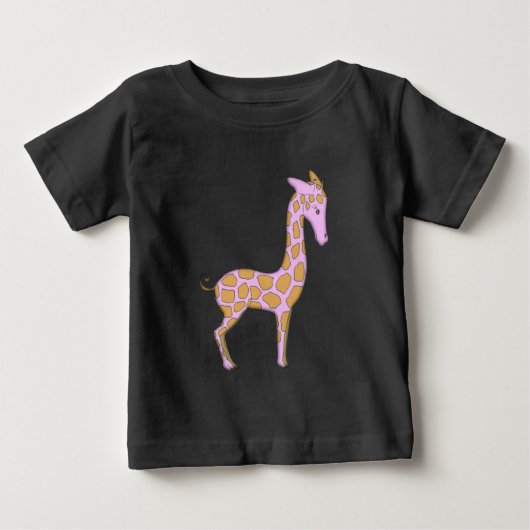 Roze Giraffe Baby Onesie Kruippak (Voorkant)