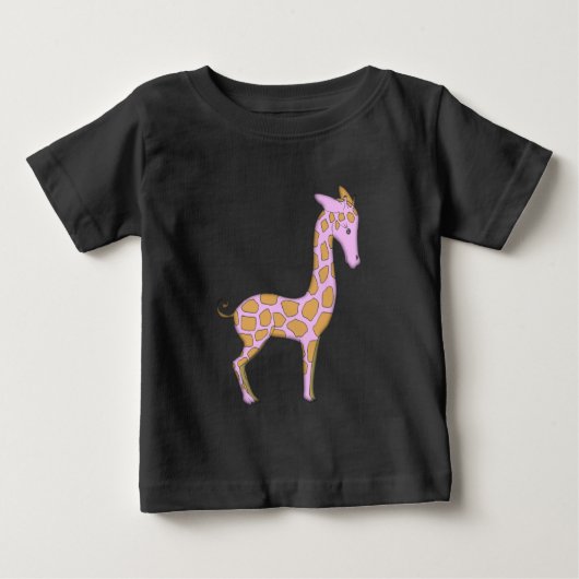 Roze Giraffe Baby Onsie Creeper (Voorkant)
