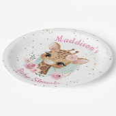 Roze Giraffe Baby shower Bord (Gekanteld)