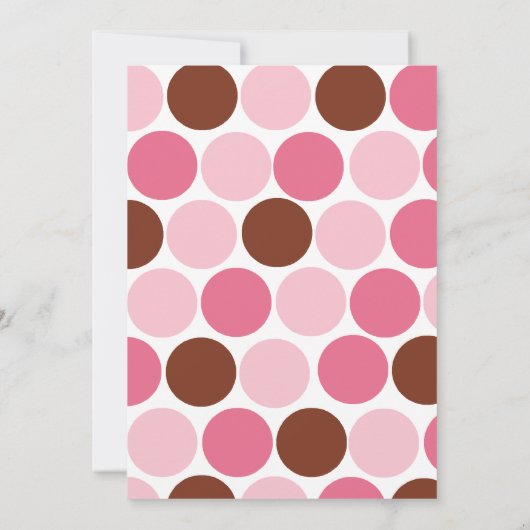 Roze Giraffe Baby shower Uitnodiging (Achterkant)