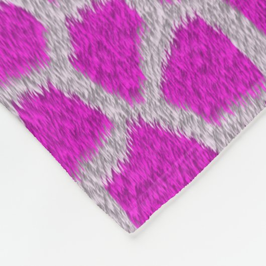 Roze Giraffe Fleece Blanket (Hoek)