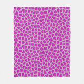 Roze Giraffe Fleece Blanket Deken (Voorkant)