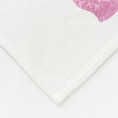 Roze Giraffe Fleece Deken (Hoek)