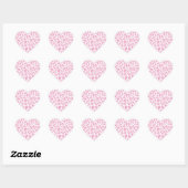Roze Giraffe Hart Sticker (Vel)