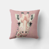 Roze Giraffe Kussen (Achterkant)