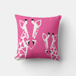 Roze Giraffe Kussen