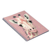 Roze Giraffe Notitieboek (Rechterzijde)