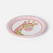 Roze Giraffe Papier Bord (Gekanteld)