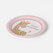 Roze Giraffe Papieren Bord met Aanpassing (Gekanteld)