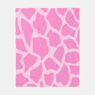 Roze Giraffe Patroon  Fleece Deken