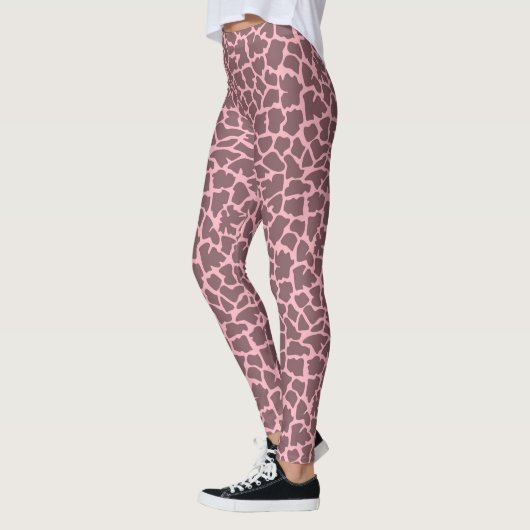 Roze Giraffe Print Leggings (Links)