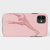 Roze Giraffe Schets Case-Mate iPhone Case (Achterkant (horizontaal))