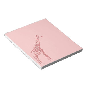 Roze Giraffe Schets Notitieblok
