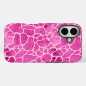 Roze Giraffe Skin Acid Wash Pattern Case-Mate iPhone Case (Achterkant (horizontaal))