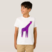 Roze giraffe t-shirt (Voorkant volledig)
