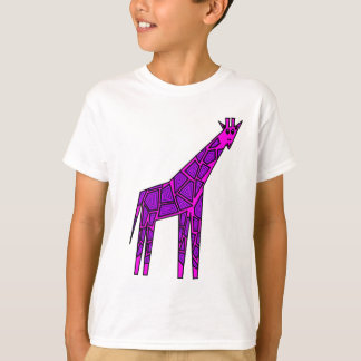 Roze giraffe t-shirt
