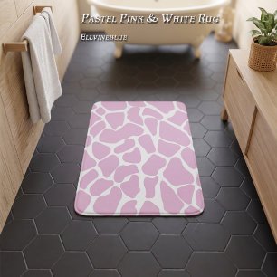 Roze Giraffe Vlekken met Pastel Handgeschilderd De Badmat