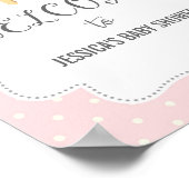 Roze Giraffe Welkome Poster Afdrukken (Hoek)