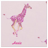 roze giraffen, aanpasbare stof (Close Up)
