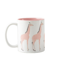 Roze Giraffes Mok