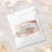 Roze girale roos goud moderne, stijlvolle business bedankzakje (Geknipt)