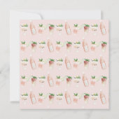 Roze girale waterverf 50 en geweldige verjaardag kaart (Achterkant)