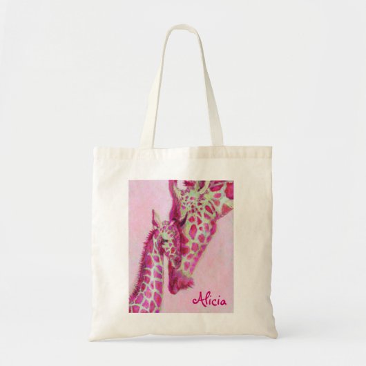 roze girasszak tote bag (Voorkant)