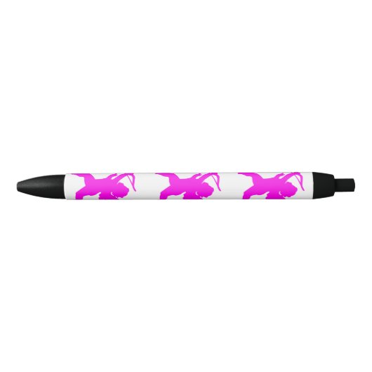 Roze Girl Angel Aangepaste pen (Voorkant)