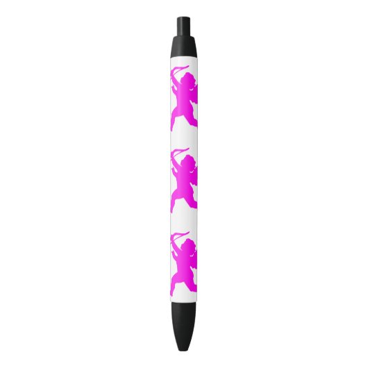 Roze Girl Angel Aangepaste pen (Voorkant Verticaal)