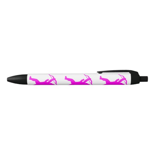 Roze Girl Angel Aangepaste pen (Bovenkant)
