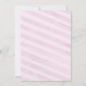 Roze Girl Baby Sprinkle Shower Kaart (Achterkant)