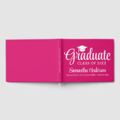 Roze Girl High School of College Graduation Custom Gastenboek (Volledig)