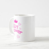 Roze Girl Power Classic Koffiemok (Voorkant links)