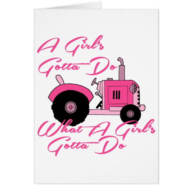 Roze Girls Tractor (Voorkant)