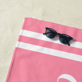 Roze Girls Weekend Persoonlijke naam Strandlaken (In situ)