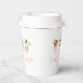 roze girly bach & booze bachelorette weekend chic papieren bekers (Rechts)