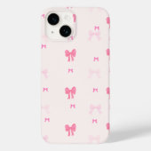 Roze Girly Bow Esthetische Telefoonhoes Case-Mate iPhone Case (Achterkant)