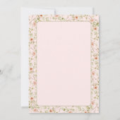 Roze Girly Coquette Meisjes Night Holiday Party Kaart (Achterkant)