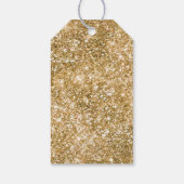 Roze Girly Gold Glam Glitter Wimpers Cadeaulabel (Achterkant)