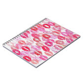 Roze Girly Kisses Notitieboek (Linkerzijde)