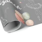 Roze Girly Pastel Ballerina schoenen Cadeaupapier (Rol Hoek)