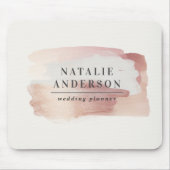 Roze girly roos goud modern stijlvol elegant muismat (Voorkant)