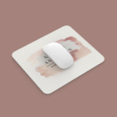 Roze girly roos goud modern stijlvol elegant muismat