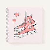 Roze Girly Sneakers Notitieboek (Voorkant)