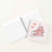 Roze Girly Sneakers Notitieboek (Binnen)