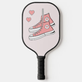 Roze Girly Sneakers Pickleball Paddle