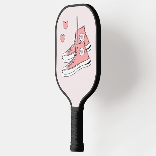 Roze Girly Sneakers Pickleball Paddle (Links)
