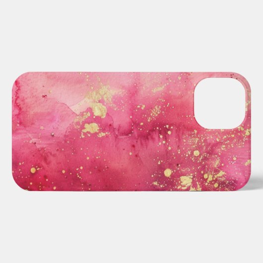 roze girly telefoonhoesje iPhone hoesje (Achterkant horizontaal)