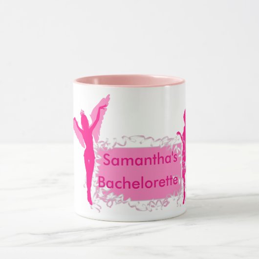 Roze girly vrijgezellenfeest mok (Midden)